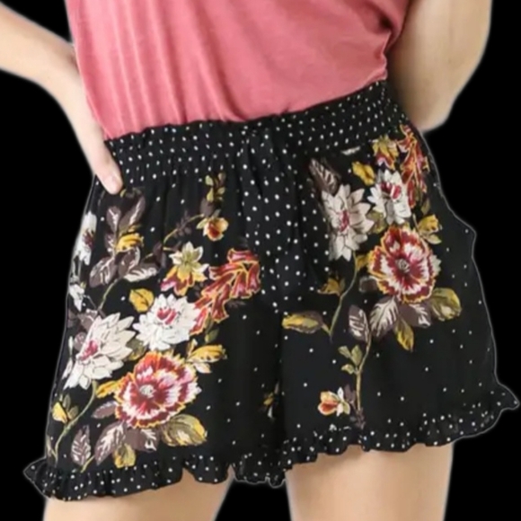 Floral multi color shorts - Picture 3 of 12